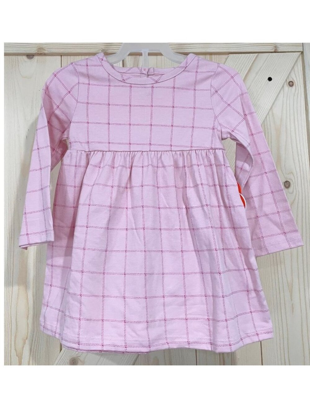 5/$20 NEW 2Pc 12M Girls Pink Stitch Dress Set